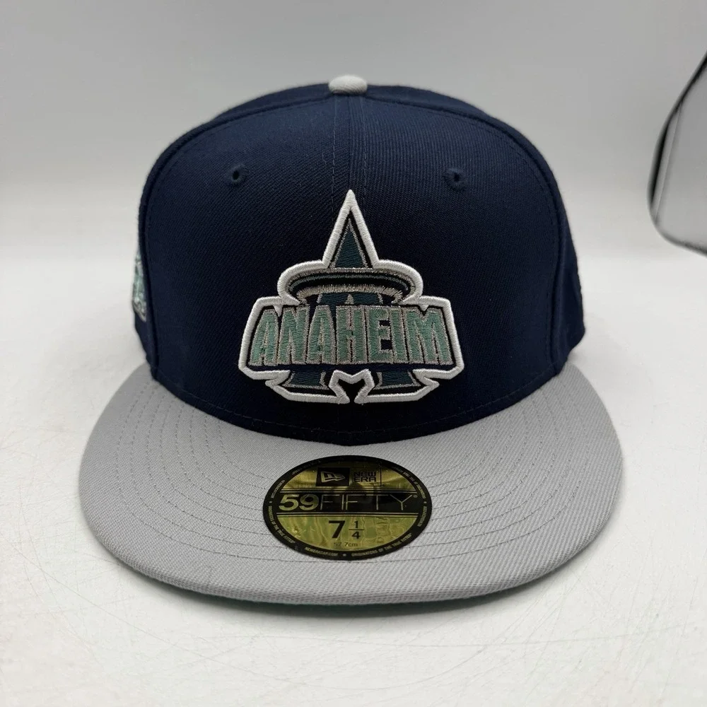 New Era 59Fifty Anaheim Angles Hat Cap Sz 7 1/4 Los Angeles 50th Anniversary MLB